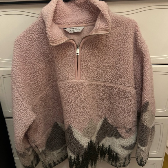 Pink Sherpa Quarter-Zip Pullover - Picture 1 of 2